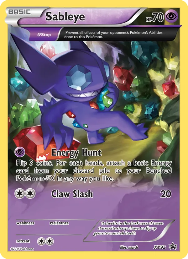 XY92 Sableye – XY Black Star Promos