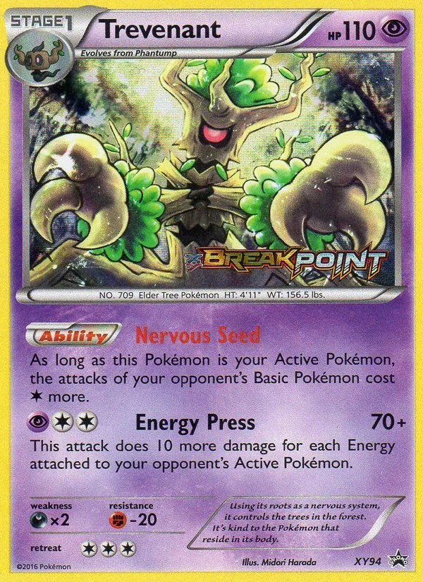 XY94 Trevenant – XY Black Star Promos