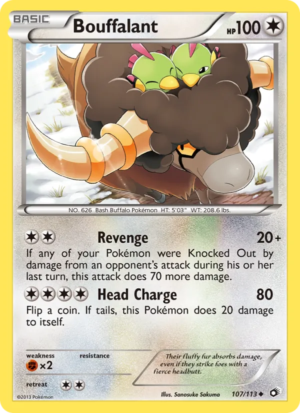 107 Bouffalant – Legendary Treasures