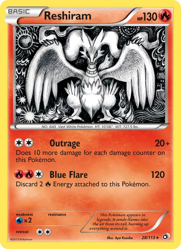 28 Reshiram – Legendary Treasures