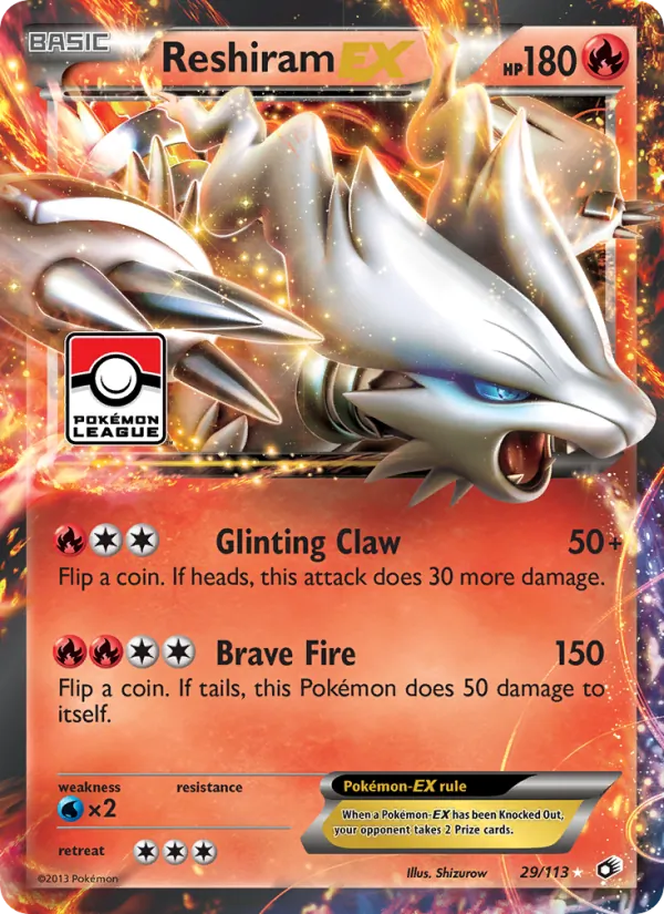 29 Reshiram-EX – Legendary Treasures