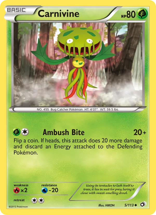 5 Carnivine – Legendary Treasures