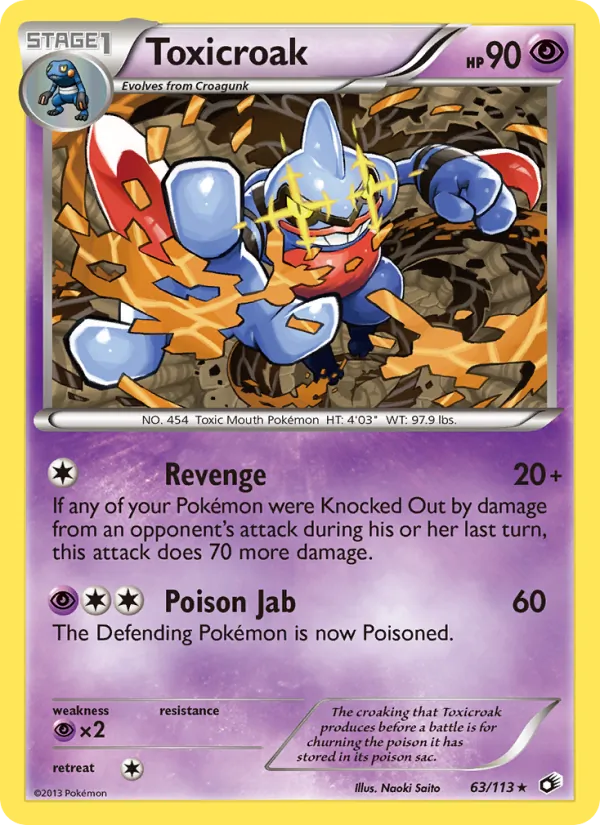 63 Toxicroak – Legendary Treasures