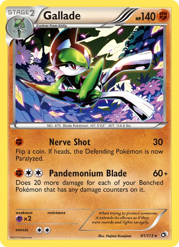 81 Gallade – Legendary Treasures