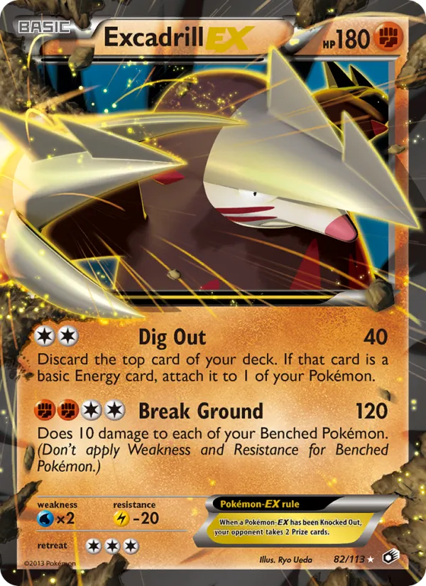 82 Excadrill-EX – Legendary Treasures