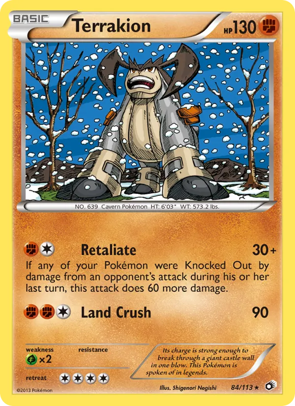 84 Terrakion – Legendary Treasures