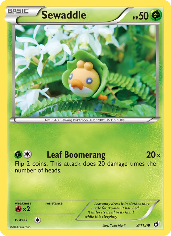 9 Sewaddle – Legendary Treasures
