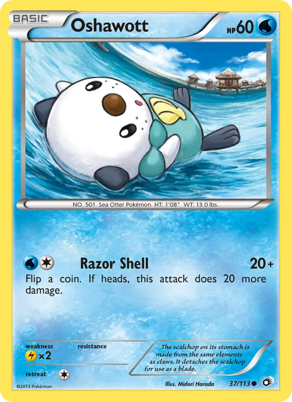37-RH Oshawott – Legendary Treasures