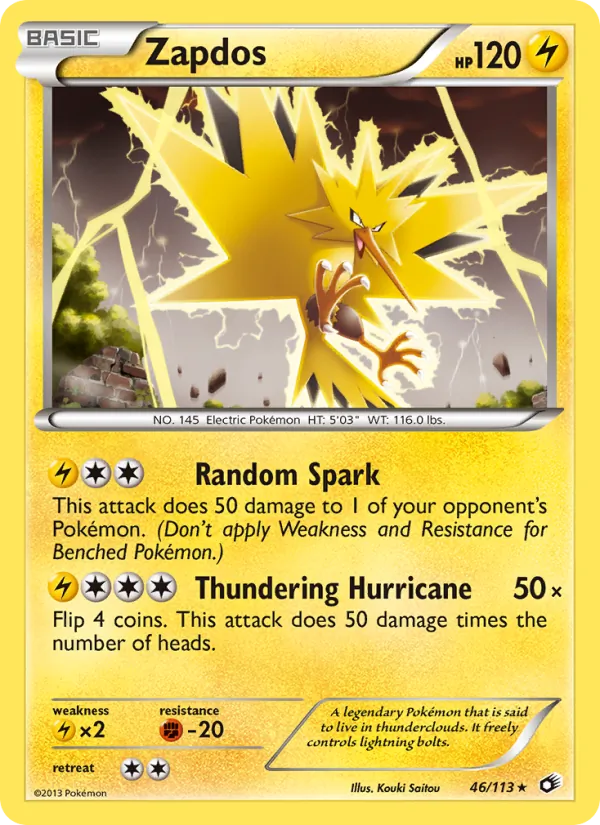 46-RH Zapdos – Legendary Treasures