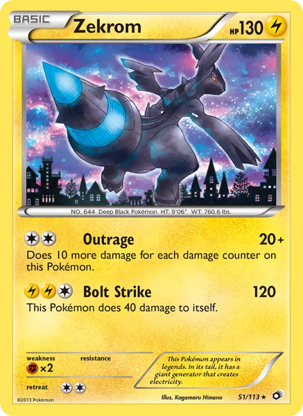 51-RH Zekrom – Legendary Treasures