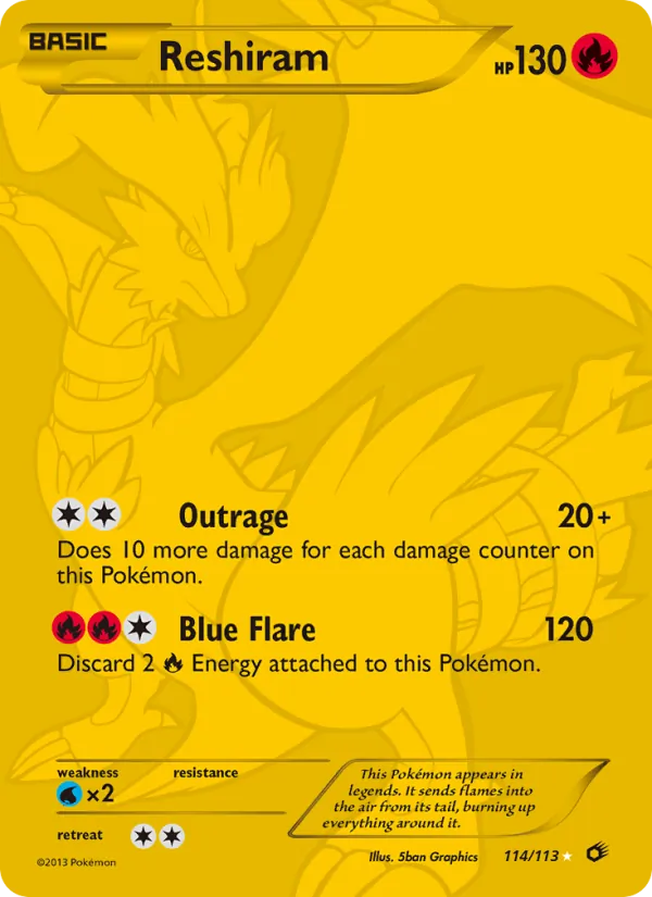 114 Reshiram – Legendary Treasures