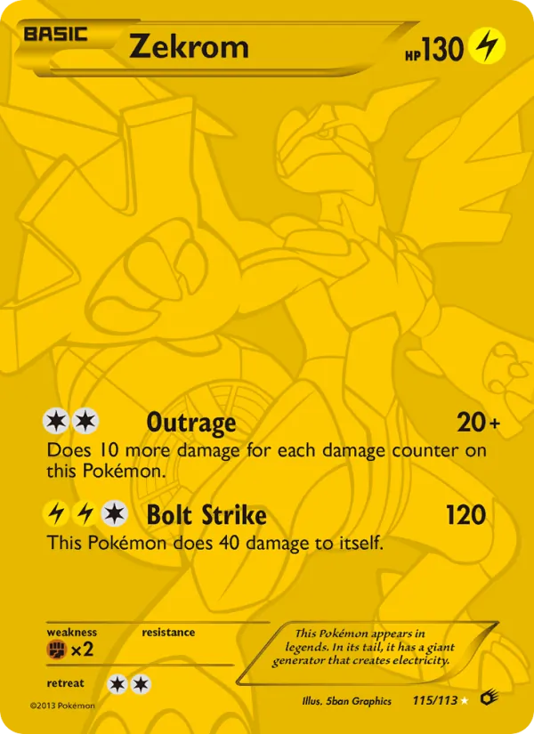 115 Zekrom – Legendary Treasures