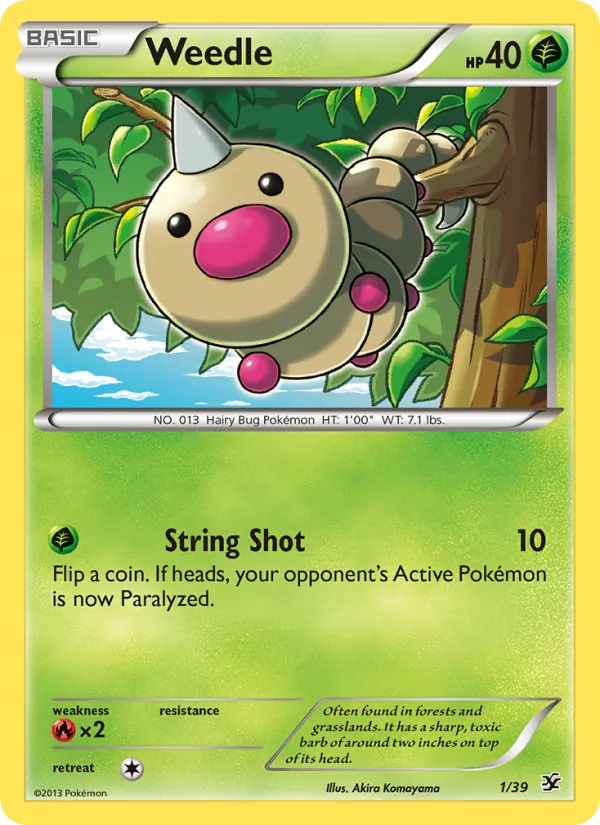 1 Weedle – Kalos Starter Set