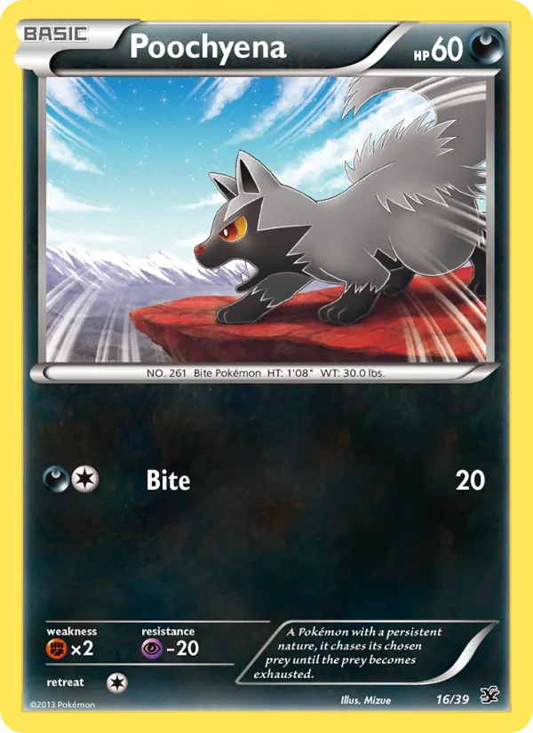 16 Poochyena – Kalos Starter Set