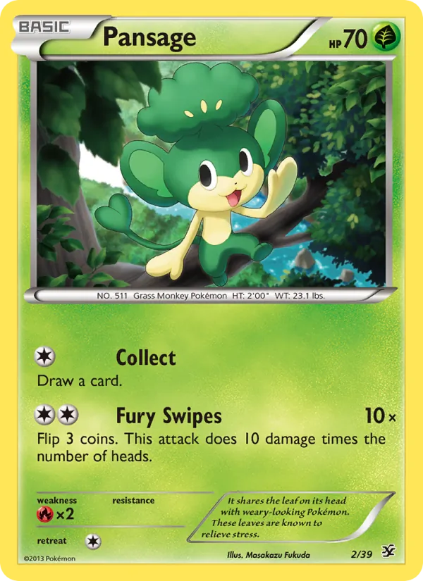 2 Pansage – Kalos Starter Set