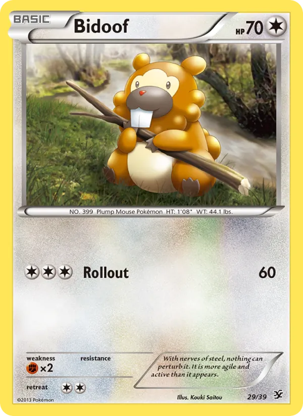 29 Bidoof – Kalos Starter Set