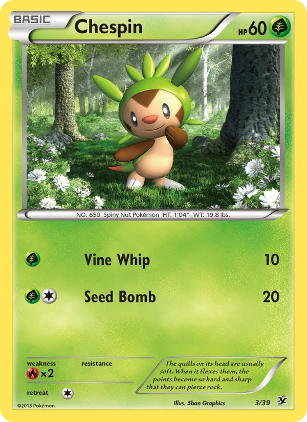 3 Chespin – Kalos Starter Set