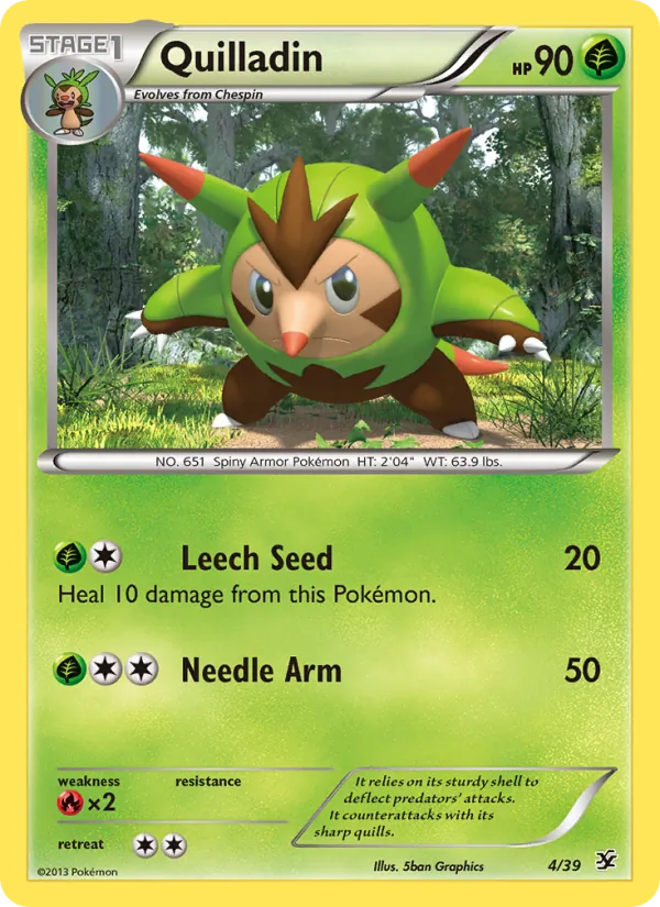 4 Quilladin – Kalos Starter Set