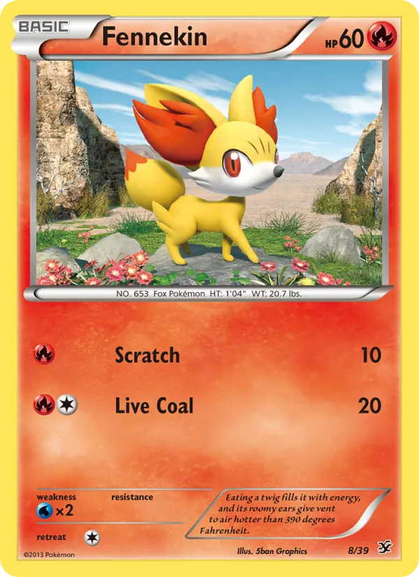 8 Fennekin – Kalos Starter Set