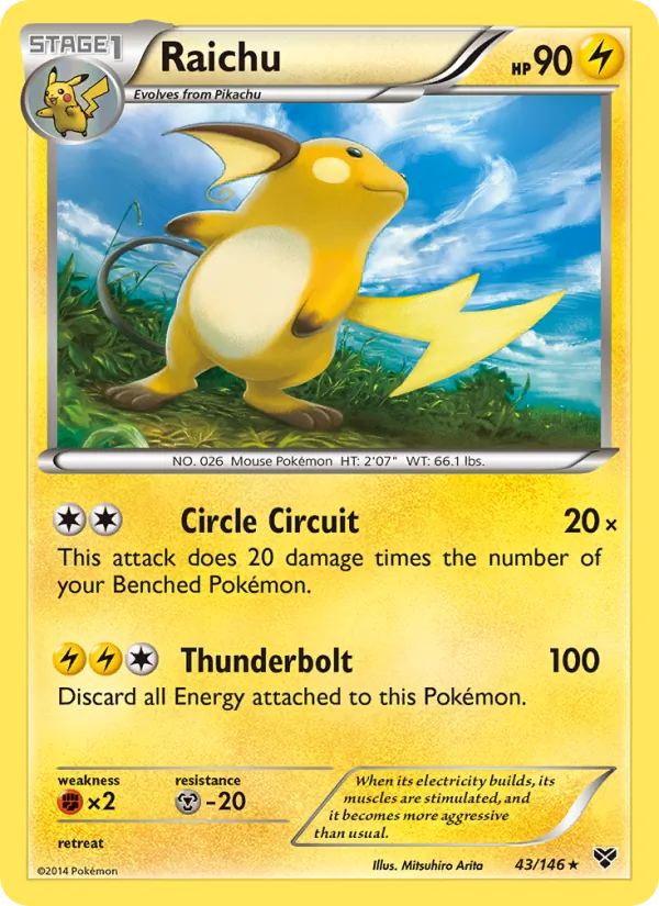 43 Raichu – XY
