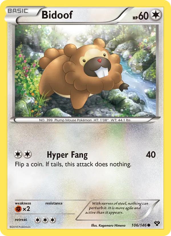 106-RH Bidoof – XY