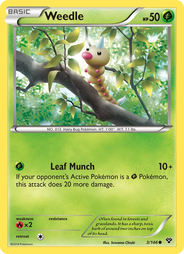 3-RH Weedle – XY