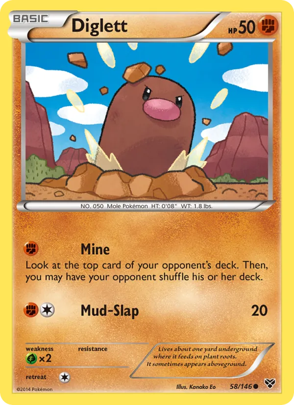 58-RH Diglett – XY