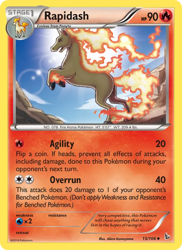 15 Rapidash – Flashfire