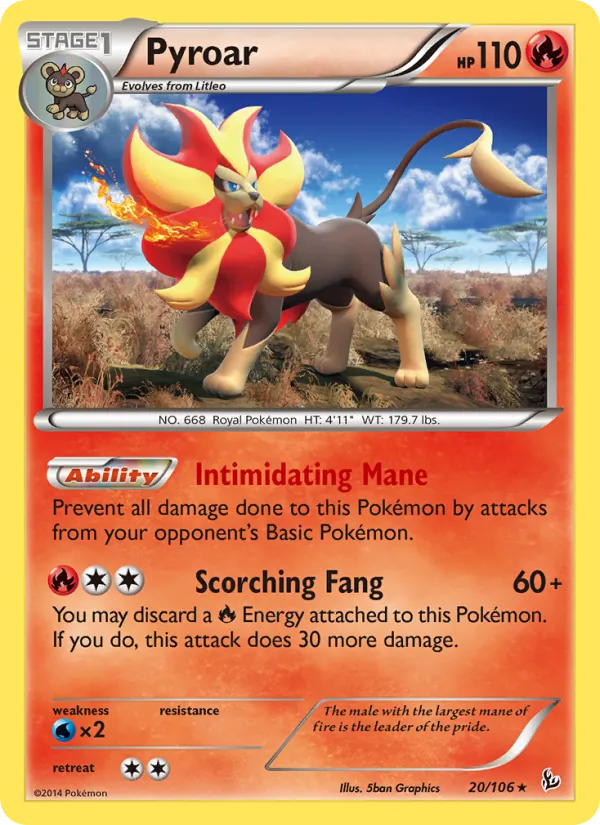 20 Pyroar – Flashfire