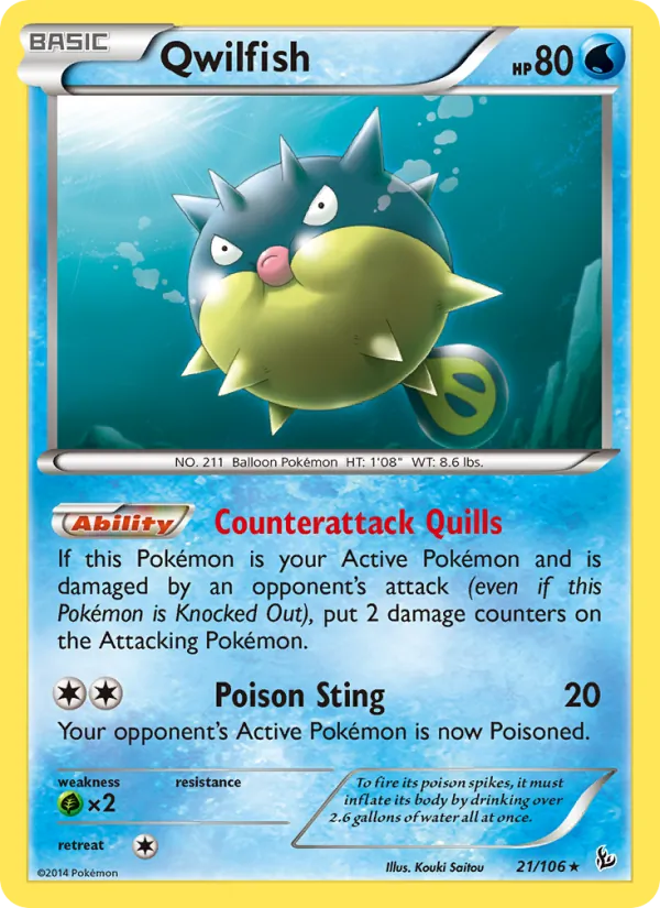 21 Qwilfish – Flashfire