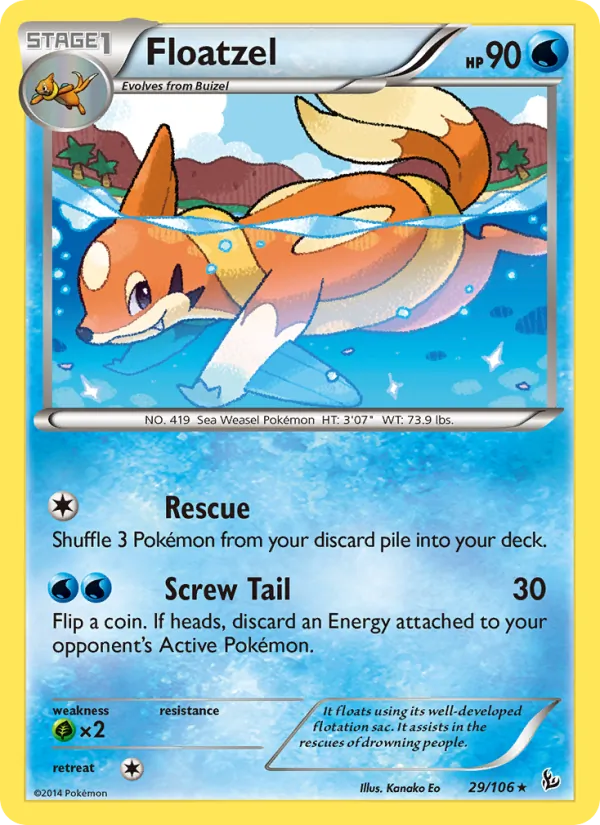29 Floatzel – Flashfire