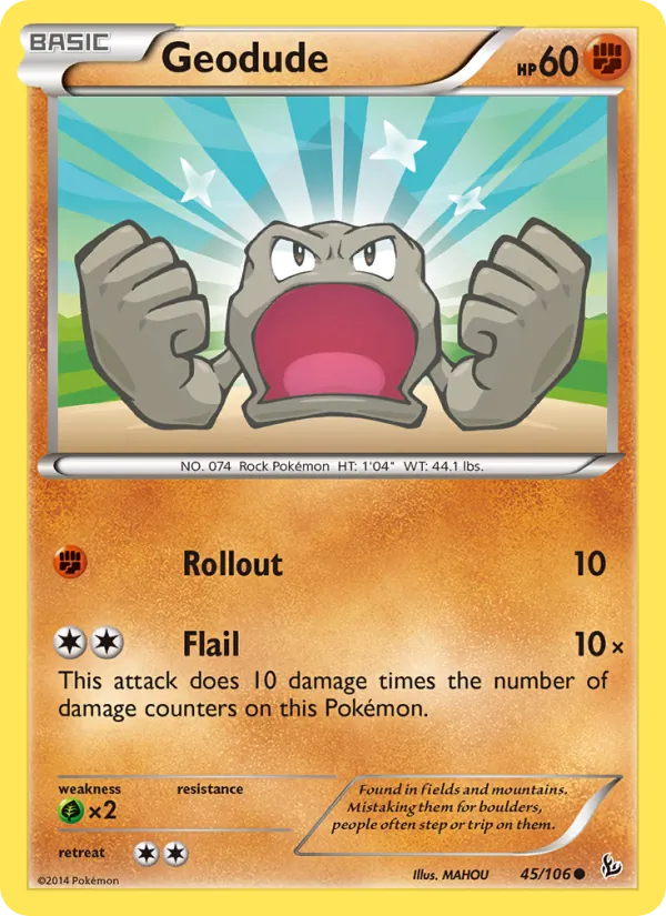 45 Geodude – Flashfire