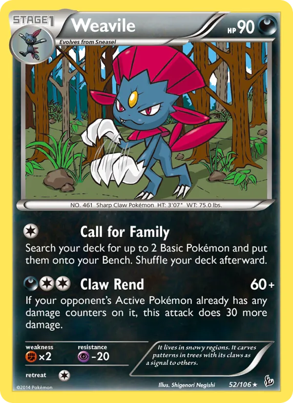 52 Weavile – Flashfire
