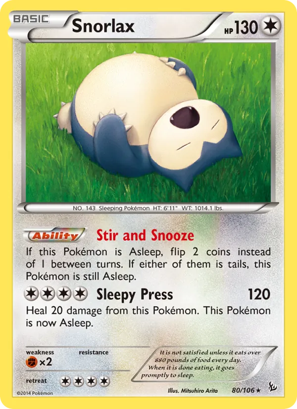 80 Snorlax – Flashfire