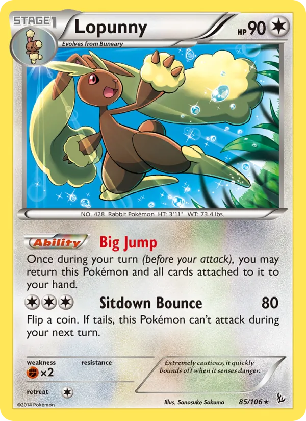 85 Lopunny – Flashfire