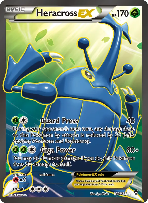 105 Heracross EX – Furious Fists