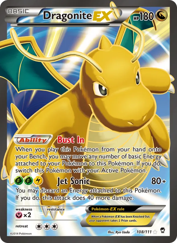 108 Dragonite EX – Furious Fists