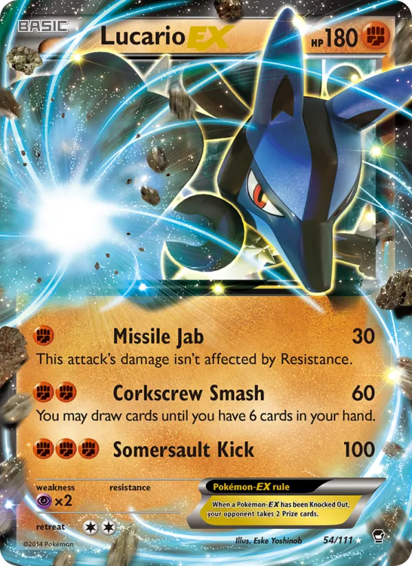 54 Lucario EX – Furious Fists