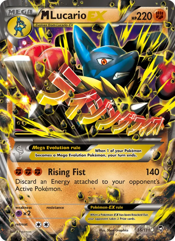 55 M Lucario EX – Furious Fists