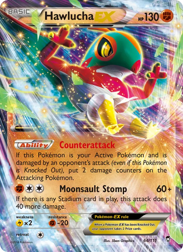 64 Hawlucha EX – Furious Fists