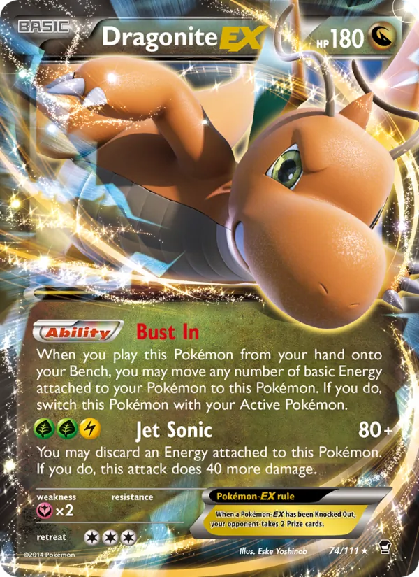 74 Dragonite EX – Furious Fists
