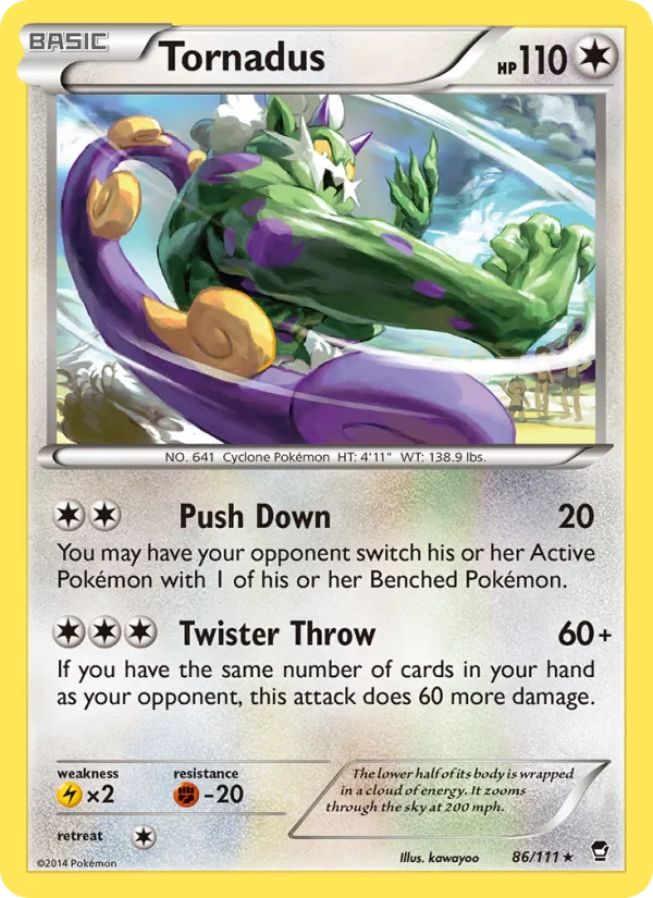 86 Tornadus – Furious Fists