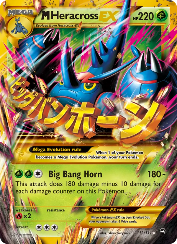 112 M Heracross EX – Furious Fists