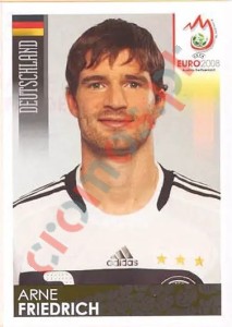 212 Arne Friedrich – UEFA Euro Austria-Switzerland 2008 Panini