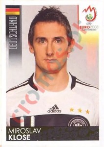 225 Miroslav Klose – UEFA Euro Austria-Switzerland 2008 Panini