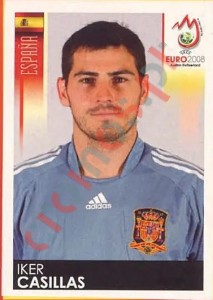 416 Iker Casillas – UEFA Euro Austria-Switzerland 2008 Panini