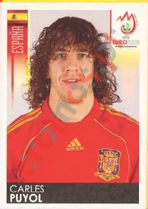 417 Carles Puyol – UEFA Euro Austria-Switzerland 2008 Panini