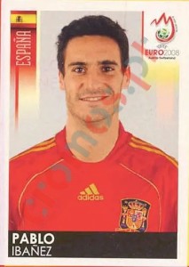 418 Pablo Ibañez – UEFA Euro Austria-Switzerland 2008 Panini
