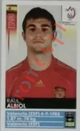 418x Raul Albiol – UEFA Euro Austria-Switzerland 2008 Panini