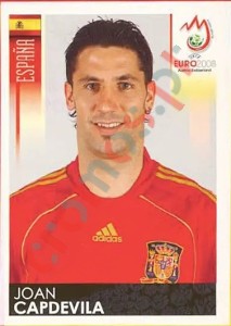 421 Joan Capdevila – UEFA Euro Austria-Switzerland 2008 Panini